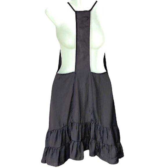Free People Intimately Dark Gray Tiered Hem Slip Dress Size XS - Picture 2 of 7